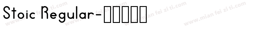 Stoic Regular字体转换